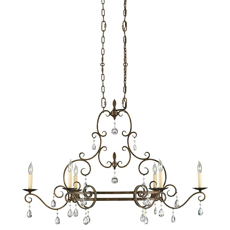 Chateau Six-Light Linear Chandelier - Frankwebs