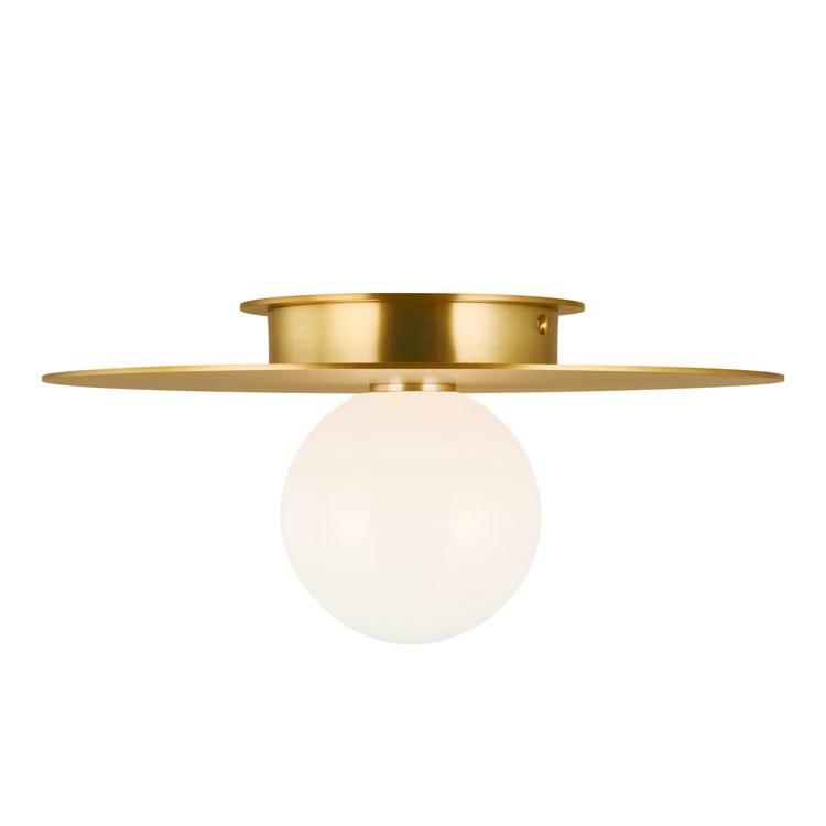 Nodes Single-Light Medium Flush Mount Ceiling Fixture by Kelly - Frankwebs