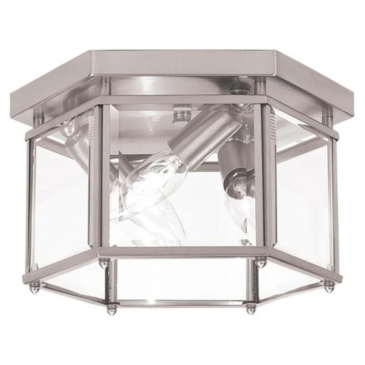 Bretton Three-Light Flush Mount Ceiling Fixture - Frankwebs