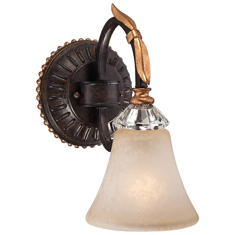 Bella Cristallo Single-Light Bathroom Wall Sconce - Frankwebs