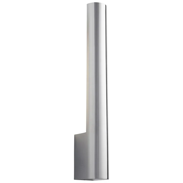 Mies Single-Light LED Wall Sconce - Polished Chrome - Frankwebs