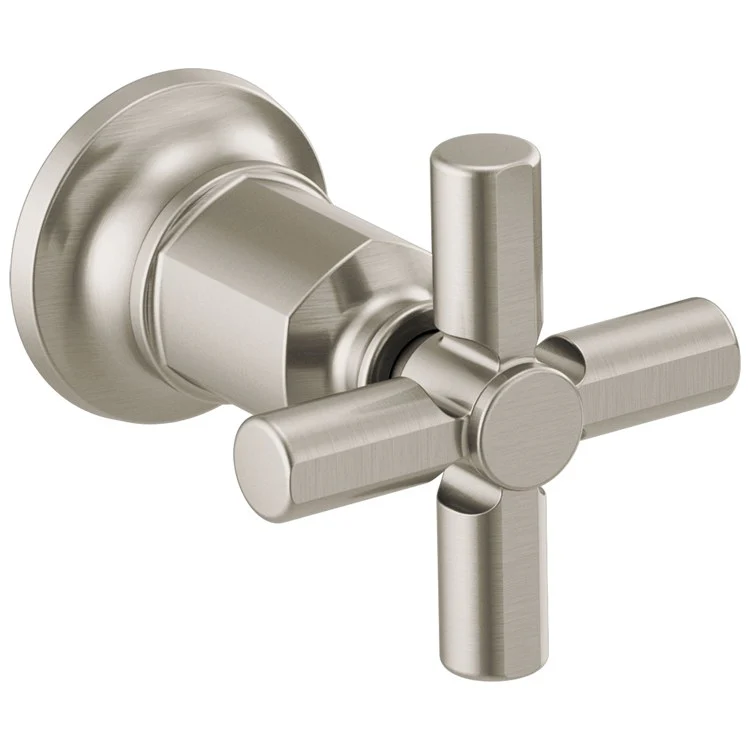 Handle Kit Invari Zinc 2 Cross Brilliance Luxe Steel for Wall Mount Tub Filler 3-3/4 Inch - Frankwebs