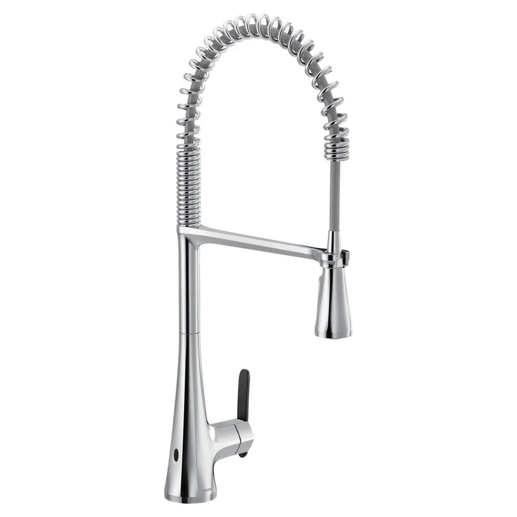 Kitchen Faucet Sinema Touchless Pre-Rinse Spring 1 Lever ADA CALGreen Chrome High Arc 1 Hole PowerClean/MotionSense Wave 1.5 Gallons per Minute - Frankwebs