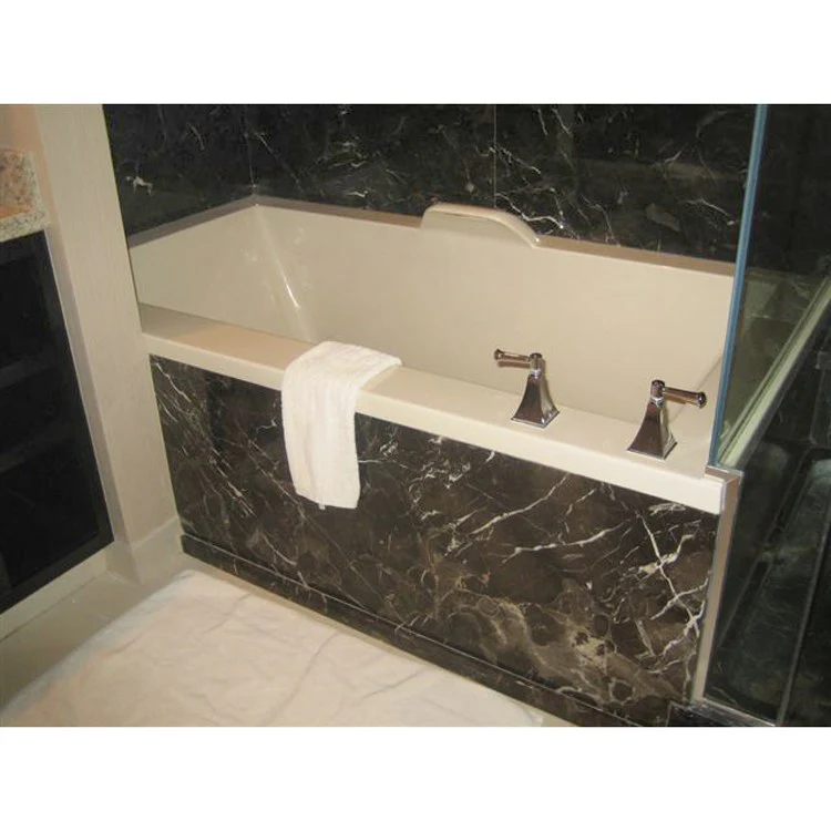 Soaking Tub Designer Collection Kayla 74 x 42 Inch Tub Only Side Center Biscuit Acrylic - Frankwebs