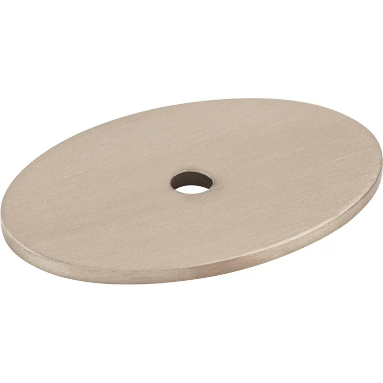 Backplate Sanctuary Oval 1-3/4 Inch Brushed Satin Nickel Steel TK62BSN - Frankwebs