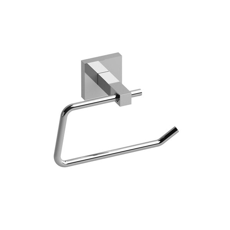 Toilet Paper Holder Kubik Chrome Zinc 6-1/4L Inch 2-3/4 Inch Wall Mount - Frankwebs