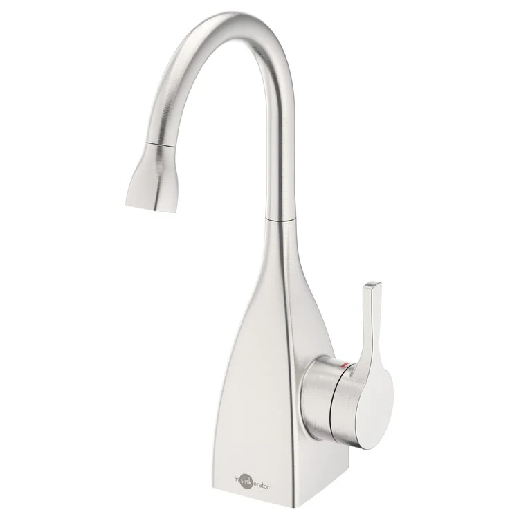 Hot Water Dispenser Showroom Transitional 1020 Instant 1 Lever ADA Gooseneck Swivel 360 DEG Stainless Steel - Frankwebs