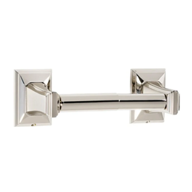 Toilet Paper Holder Geometric Bath Polished Nickel 6-1/4 to 8-3/4 Inch 3-1/4 Inch Wall Mount - Frankwebs