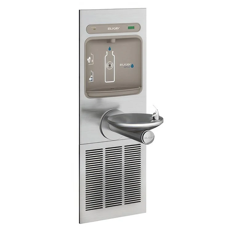 EZH2O Bottle Filling Station with Single Integral Refrigerated SwirlFlo Fountain/Filter - Frankwebs