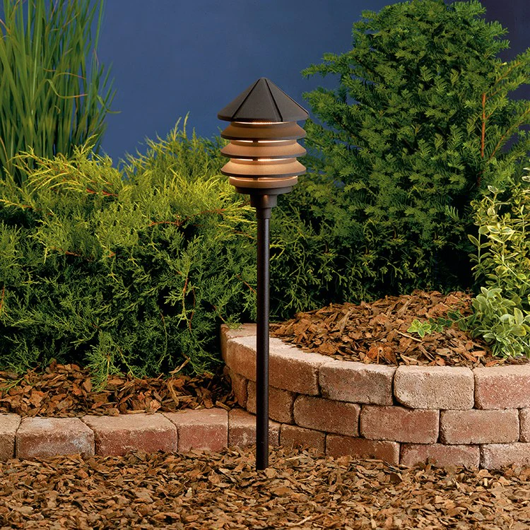 Six Groove Single-Light Three-Tier 120-Volt Path Landscape Light - Frankwebs