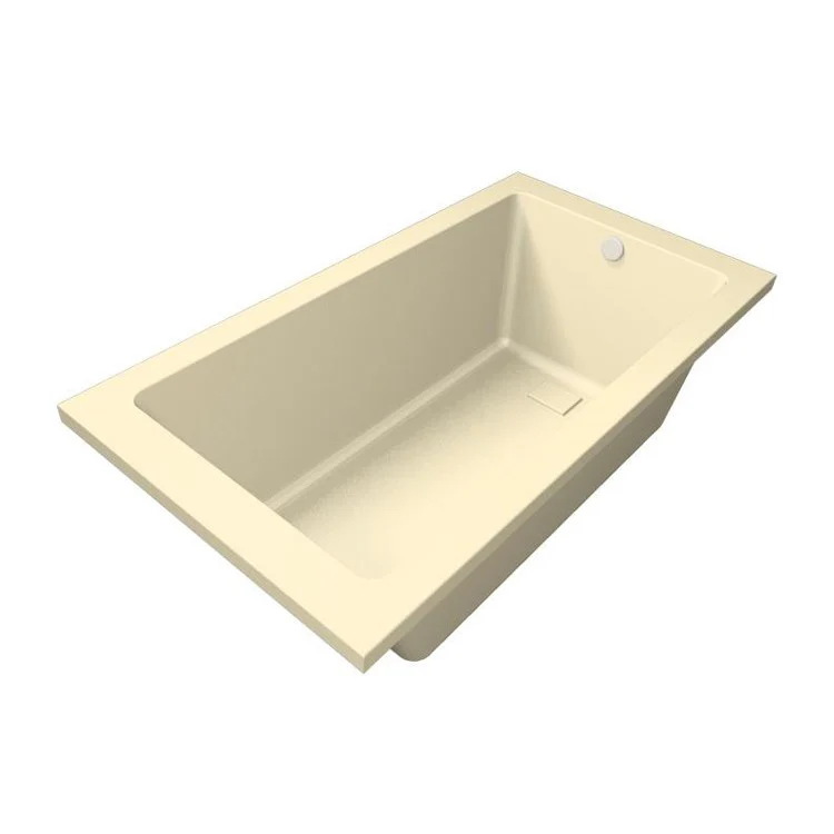Combination Tub Designer Collection Marlie 60 x 36 x 20 Inch Drop-In Bone Rectangle - Frankwebs