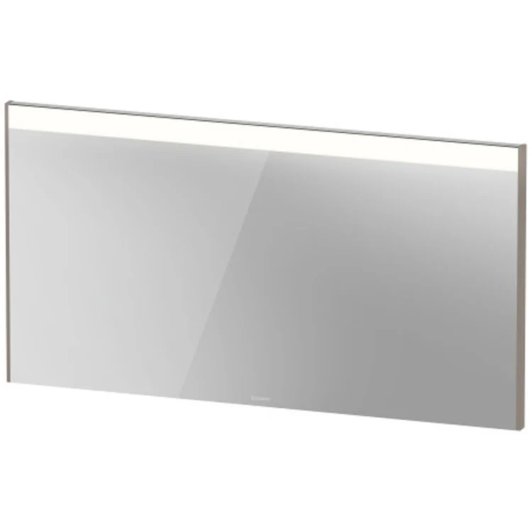 Mirror Brioso 52 x 27-1/2 Inch White High Gloss with Lighting Rectangle 1-3/8 Inch - Frankwebs