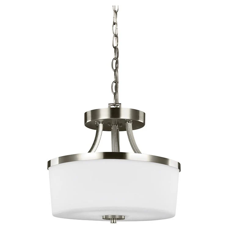 Hettinger Two-Light Convertible Semi-Flush Mount Ceiling Fixture/Pendant - Frankwebs