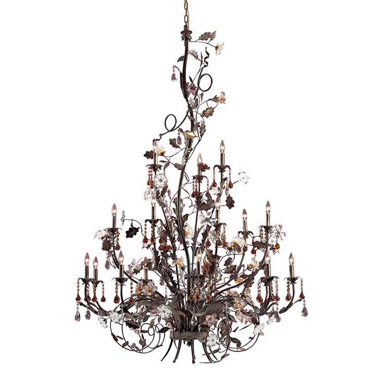 Cristallo Fiore Eighteen-Light Chandelier - Frankwebs