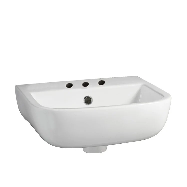 Lavatory Sink Wall Hung 15-3/4 Inch 8 Inch Spread Rectangle White - Frankwebs