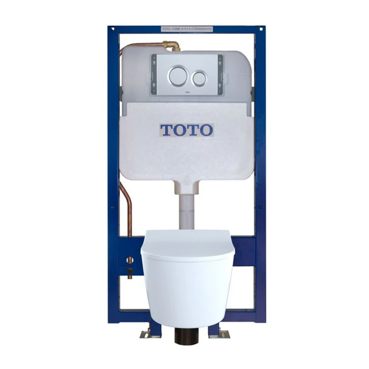 Basic Round Dual-Button ABS Push Plate for WT172M Tank System - Frankwebs