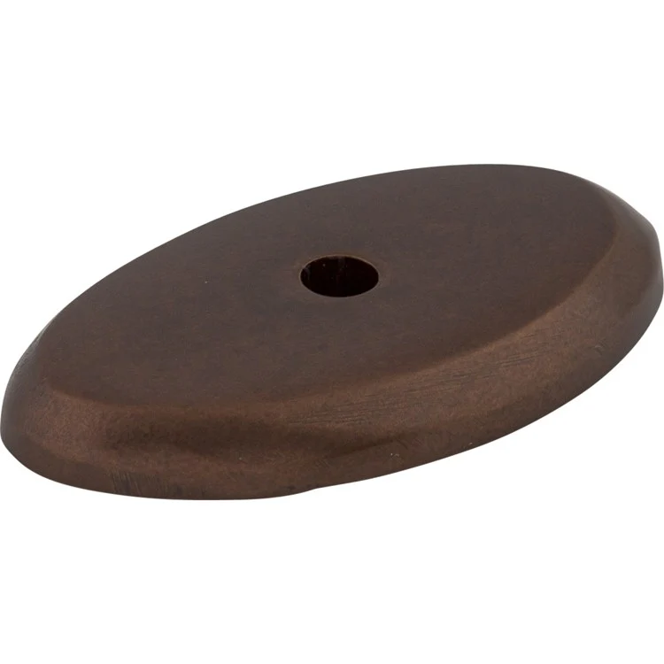 Knob Backplate Aspen Oval Mahogany Bronze 1-1/2 Inch 1 Hole Bronze - Frankwebs