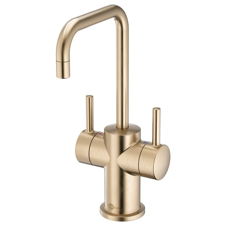 Water Dispenser Showroom Modern 3020 Instant 2 Lever ADA Mid Arc Swivel 360 DEG Brushed Bronze - Frankwebs