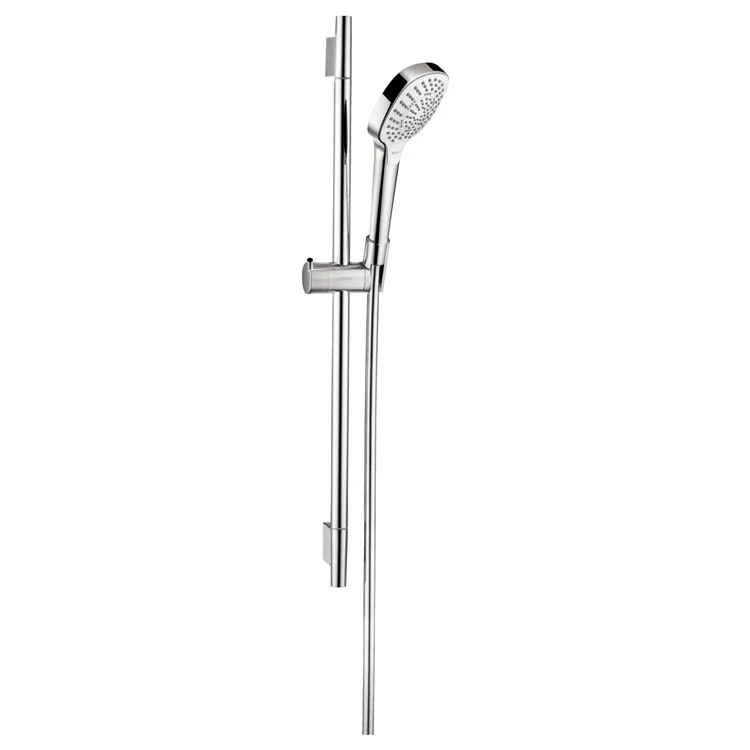Wall Bar Croma Select E Brushed Nickel 28-1/4W Inch WaterSense Includes Multi Function Handshower Wall Bar Handshower Hose Slider - Frankwebs