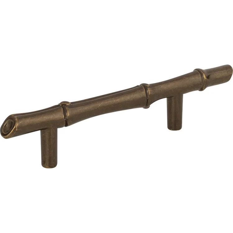 Drawer Pull Atlas Nature Bamboo Burnished Bronze Zinc Alloy 3 Inch 5-1/4 Inch - Frankwebs