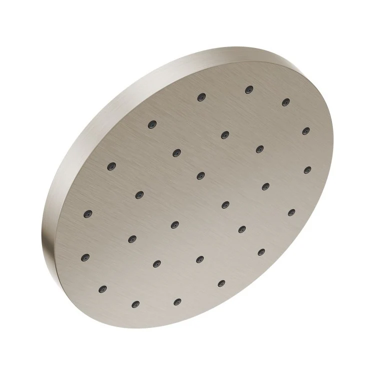 Showerhead Universal Showering Components 1 Function Round with H2Okinetic Technology Lumicoat Stainless 12 Inch 1.75 Gallons per Minute - Frankwebs