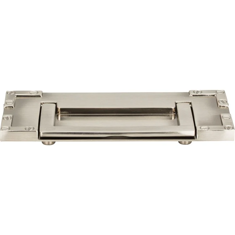 Drawer Pull Atlas Campaign L-Bracket Drop Brushed Nickel Zinc Alloy 3 Inch - Frankwebs