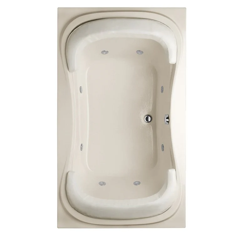 Combination Tub Designer Collection Fantasy 72 x 42 x 21 Inch Drop-In Center Drain Biscuit Rectangle - Frankwebs
