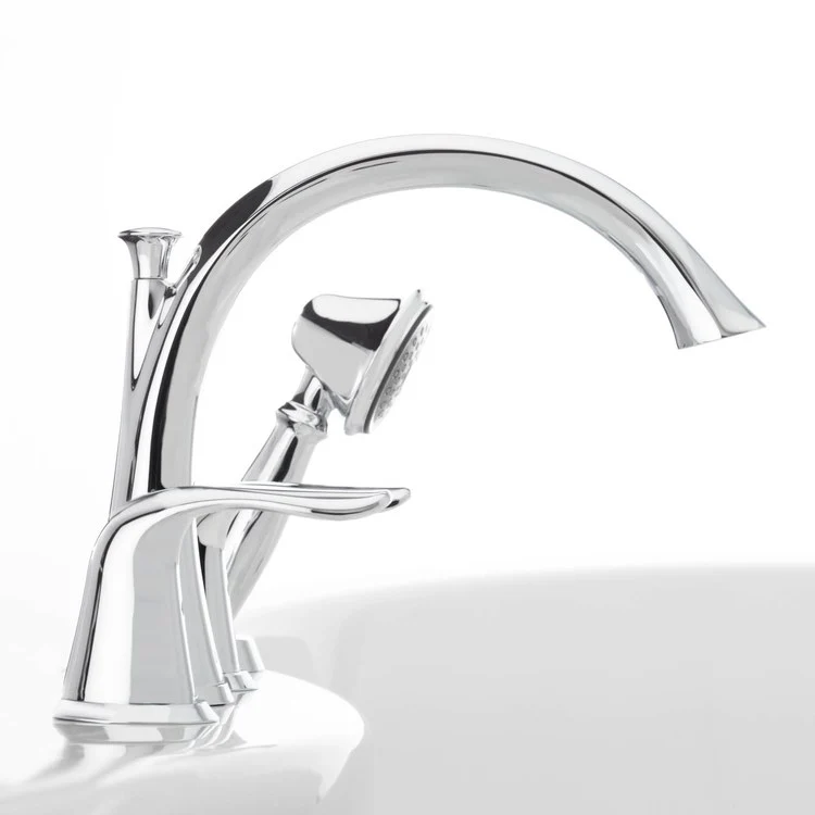 Lahara Two Handle 4-Hole Roman Tub Faucet with Handshower - Frankwebs