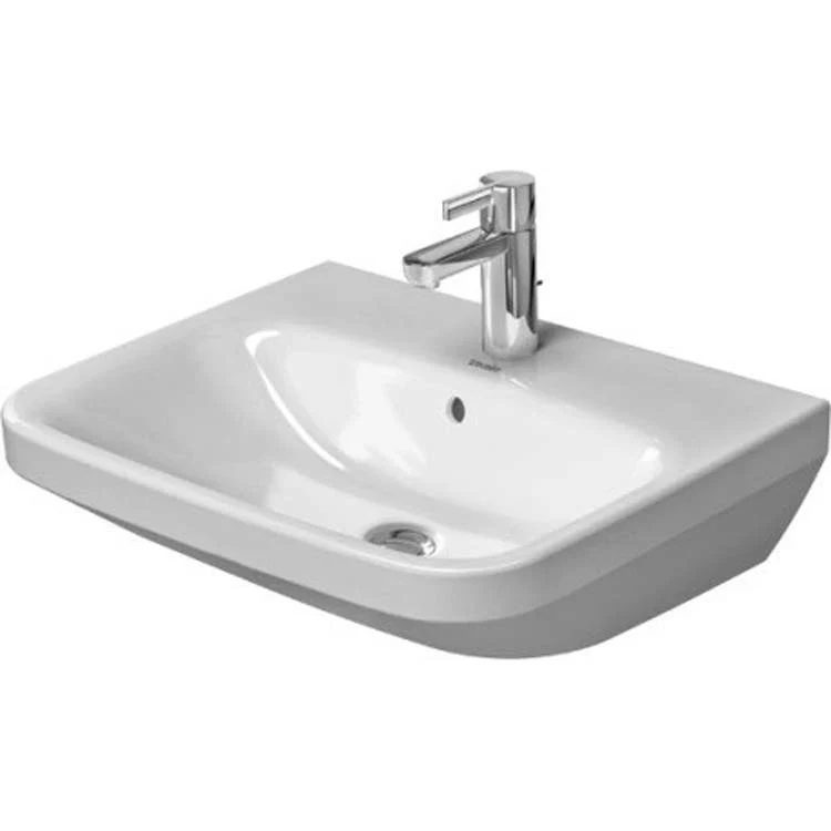 Lavatory Sink DuraStyle Wall Mount with Overflow 21-5/8 x 17-3/8 Inch 7-7/8 Inch Spread Rectangle White 3 Hole - Frankwebs