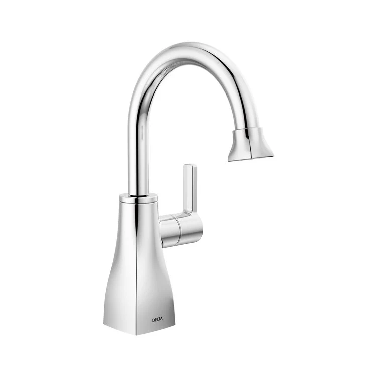 Beverage Faucet Contemporary Square Cold Water Only with Air Gap 1 Lever ADA Chrome - Frankwebs