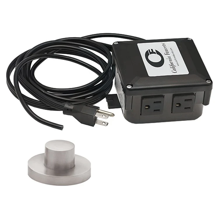 Air Activation Switch Poetto Polished Nickel Brass 50-60 Hertz for Waste Disposal - Frankwebs