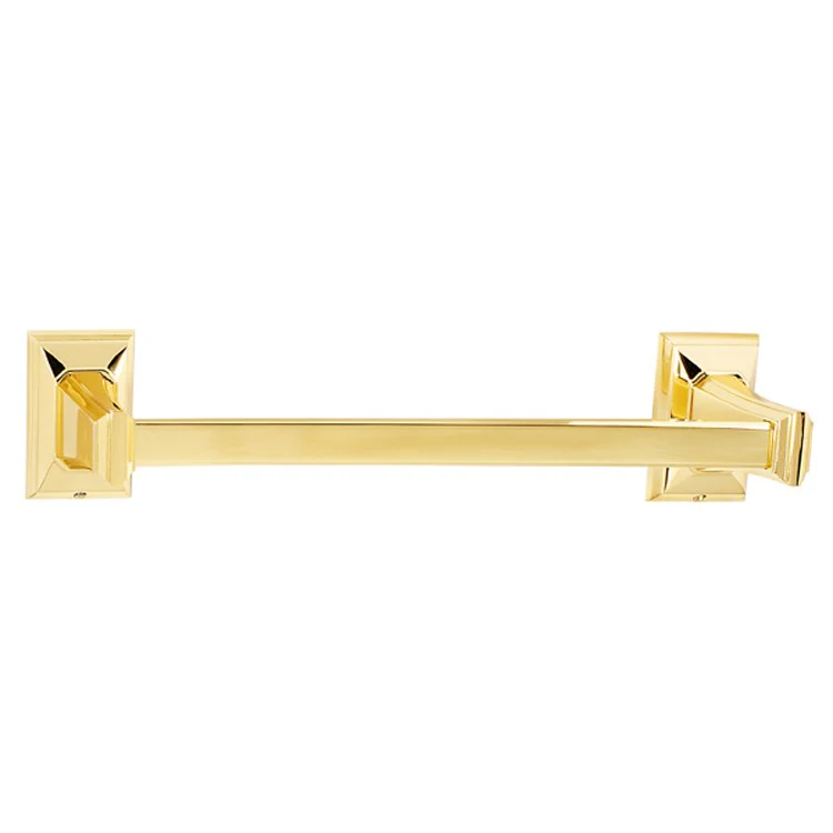 Towel Bar Geometric Bath 12 Inch Polished Antique Brass 3-1/4 Inch - Frankwebs