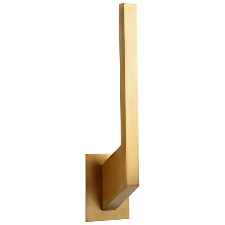 Mirage Single-Light LED Wall Sconce - Aged Brass - Frankwebs