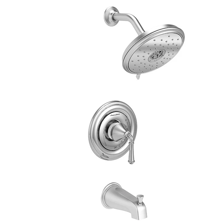 Portsmouth Pressure Balance Tub/Shower Valve Trim with Cartridge and Water-Saving Shower Head - Frankwebs