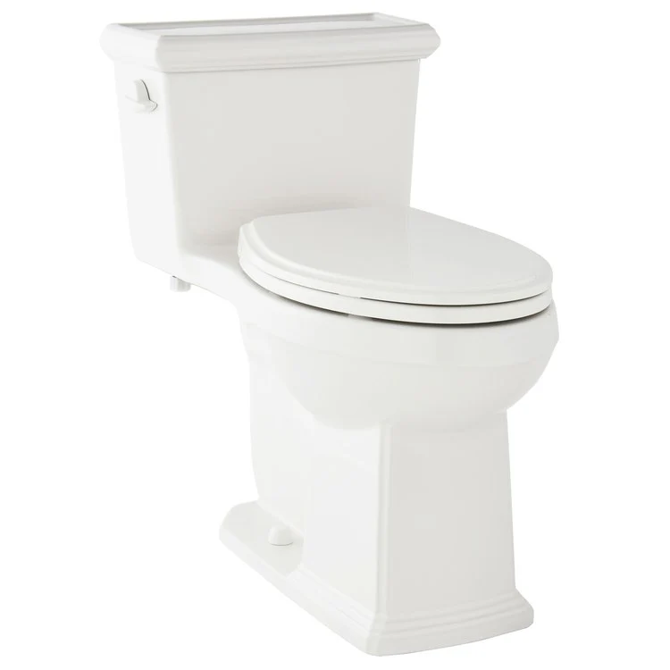Toilet Logan Square 1-Piece ErgoHeight White Elongated ADA 1.28 Gallons Per Flush - Frankwebs