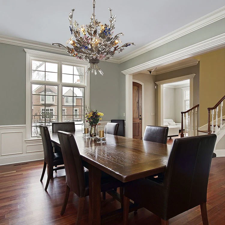 Brillare Six-Light Two-Tier Chandelier with Multi-Color Crystal Florets - Frankwebs