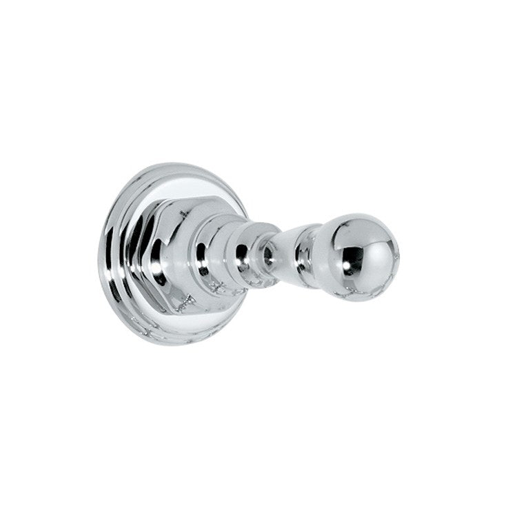 Robe Hook Del Mar Single Polished Chrome 2-7/16 Inch Height 3-7/16 Inch Extension from Wall Concealed Brass - Frankwebs