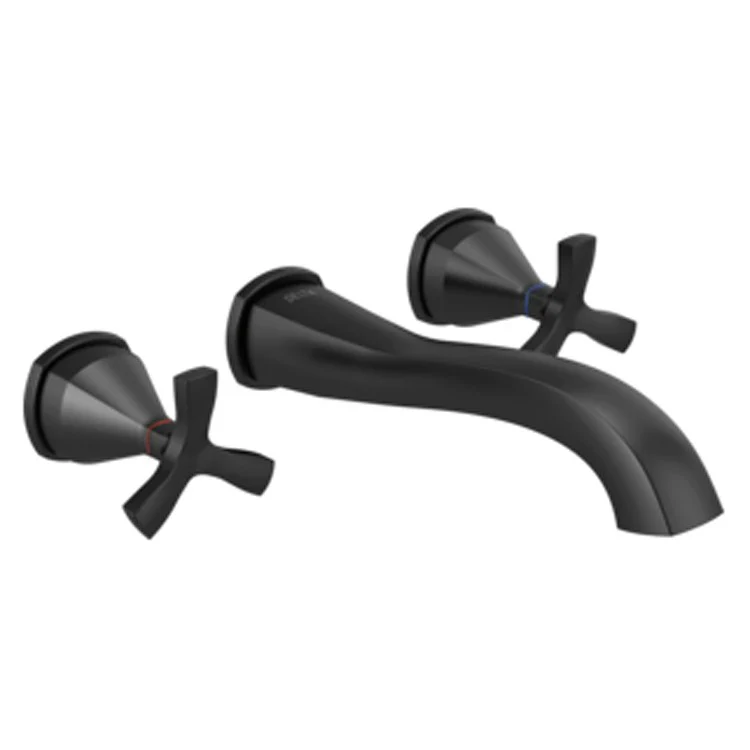 Lavatory Trim Stryke 2 Cross Matte Black ADA Rigid Does Not Swivel - Frankwebs
