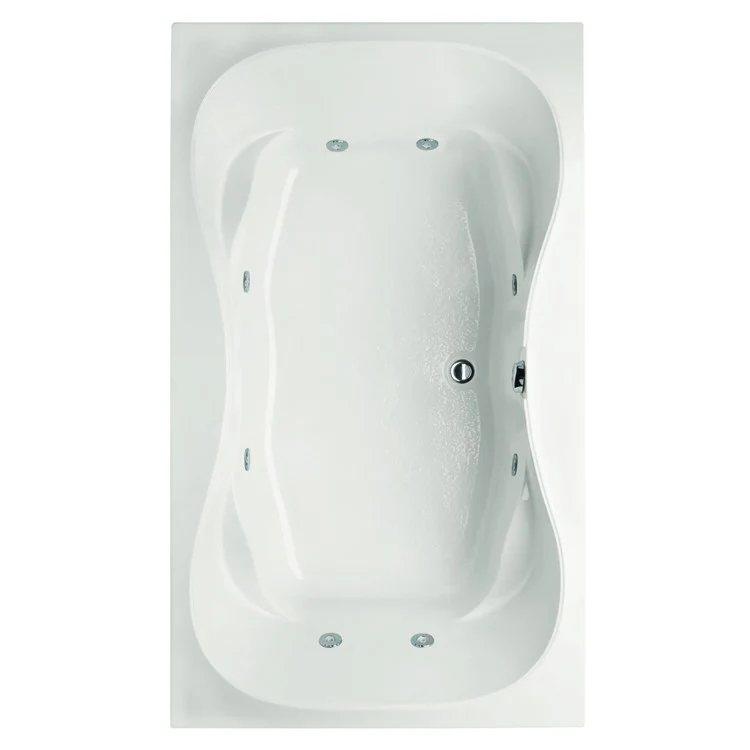 Whirlpool Tub Studio Collection Studio 72 x 42 x 21 Inch Drop-In Side Center Drain White Rectangle - Frankwebs
