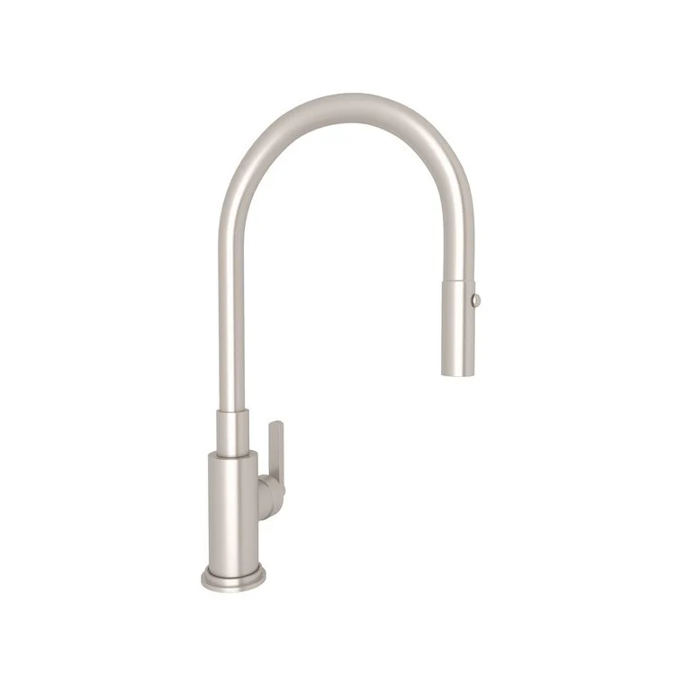 Kitchen Faucet Lombardia Pull Down 1 Metal Lever Satin Nickel 1.5 Gallons per Minute - Frankwebs