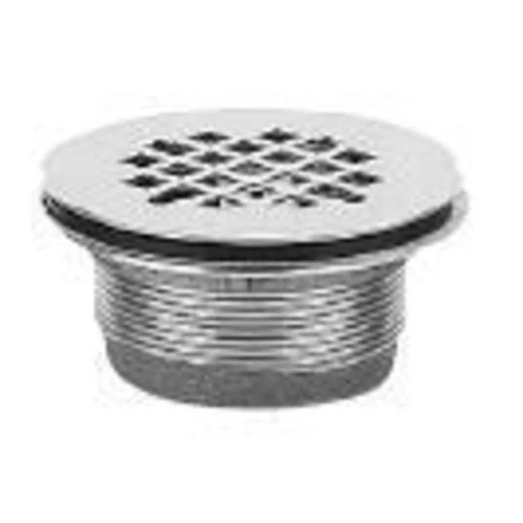 Shower Drain Non-Caulk 2 Inch Satin Nickel Brass - Frankwebs