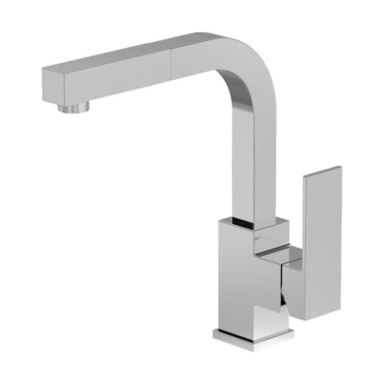 Kitchen Faucet Duro 1 Lever ADA Polished Chrome 1.5 Gallons per Minute Pull-Out Gooseneck/High Arc - Frankwebs