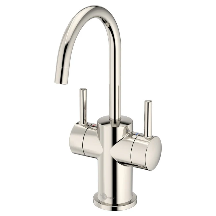 Water Dispenser Showroom Modern 3010 Instant 2 Lever ADA Gooseneck Swivel 360 DEG Polished Nickel - Frankwebs