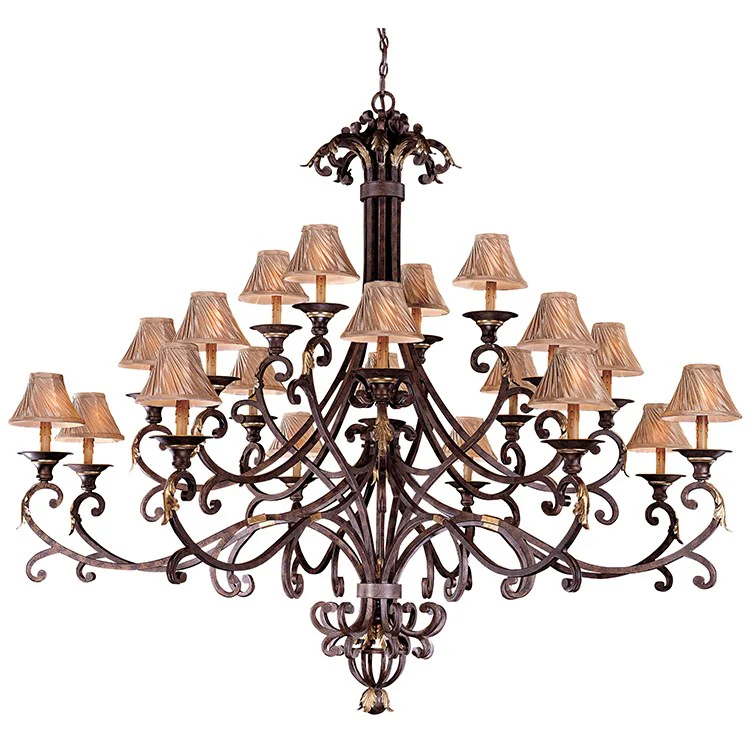 Zaragoza Twenty-Light Three-Tier Chandelier - Frankwebs