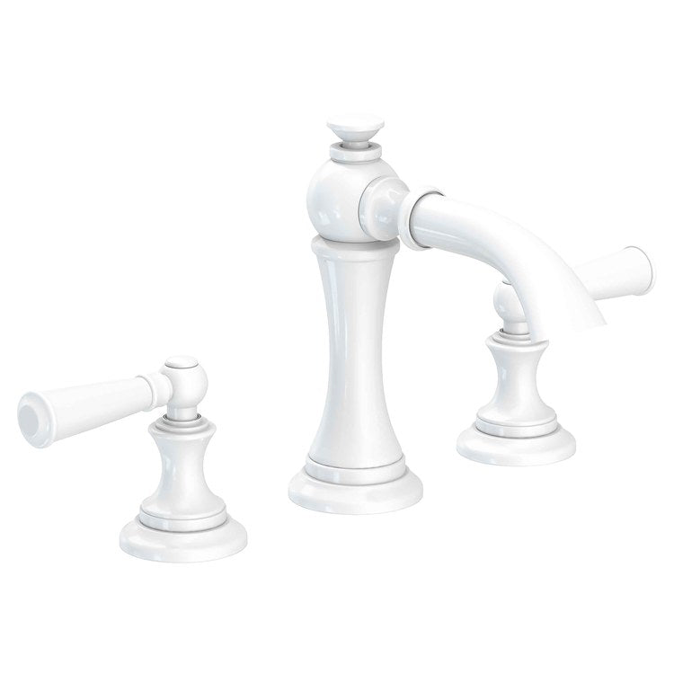Lavatory Faucet Sutton Widespread 8 to 20 Inch Spread 2 Lever ADA White 1.2 Gallons per Minute Brass Spout Height 4-1/8 Inch - Frankwebs