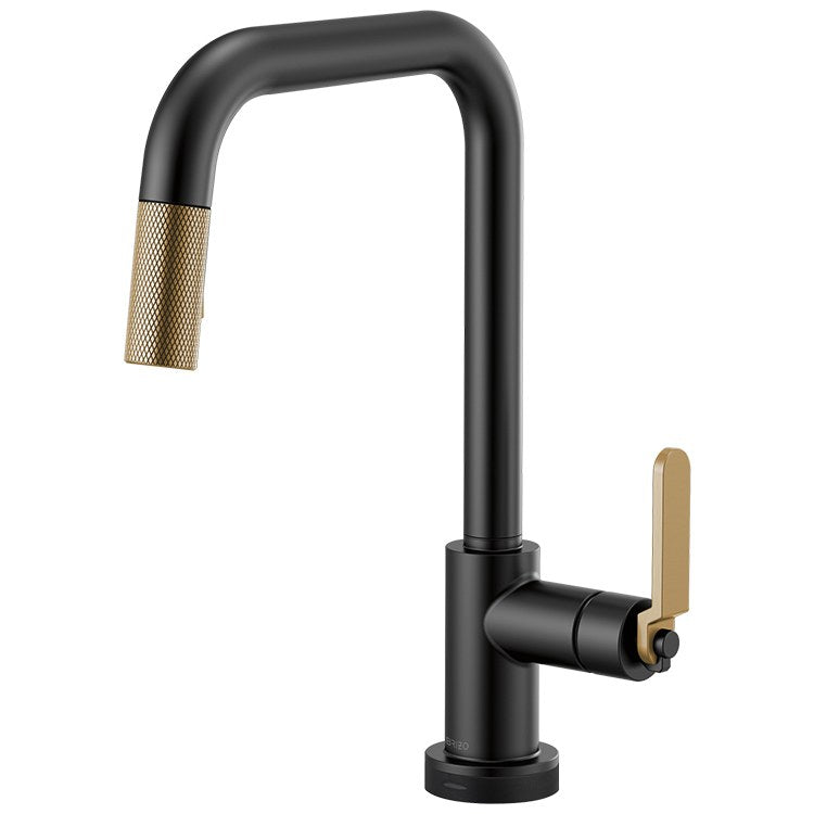 Litze Single Handle SmartTouch Pull Down Faucet with Square Spout/Industrial Handle - Frankwebs