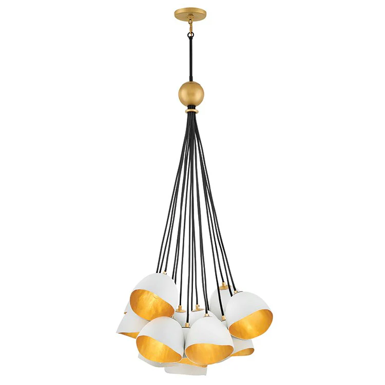 Nula Fifteen-Light Cluster Chandelier - Frankwebs