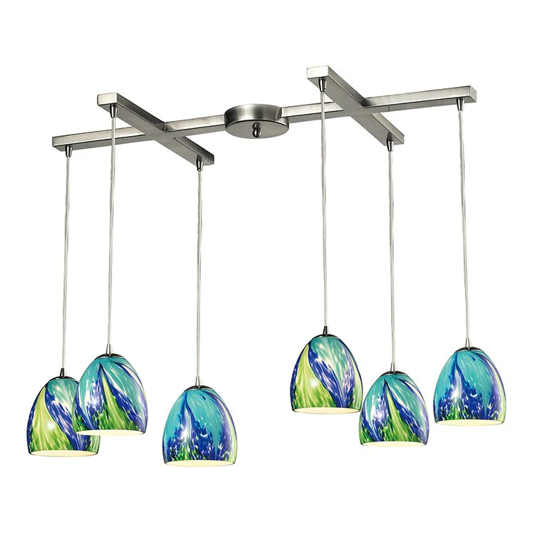 Colorwave Six-Light Pendant - Frankwebs