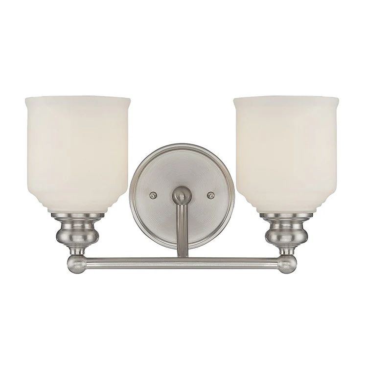 Melrose Two-Light Bathroom Vanity Fixture - Frankwebs