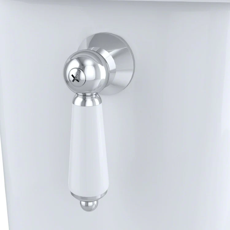 Toilet Eco Dartmouth 2 Pieces Close Coupled Universal Height Cotton Elongated ADA 32-1/2 Inch 1.28 Gallons per Flush Left Hand Chrome Less Seat - Frankwebs